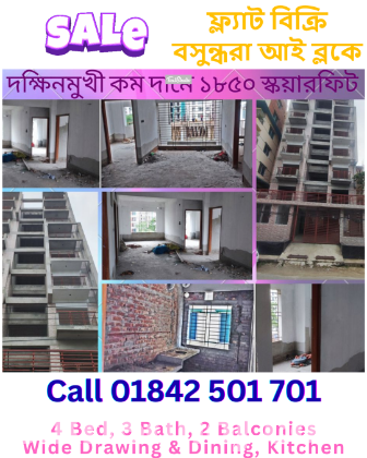 Urgent Flat Sale at Bashundhara Block-I